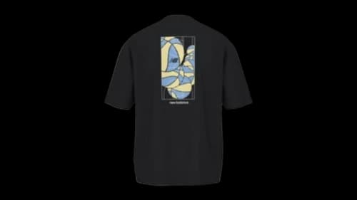 New Balance Hoops Mosaic Court Graphic Oversized T-shirt Black/White