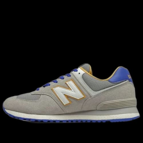 New Balance 574 Grey/Yellow/Blue