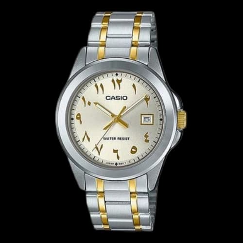 CASIO Minimalistic Casual Watch Business Mens Light Gold Analog