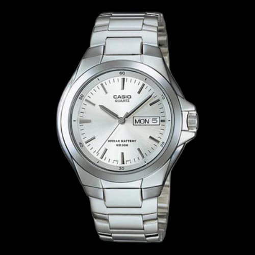 CASIO Analogue Series waterproof quartz Watch 40mm Stainless Steel Strap Mens