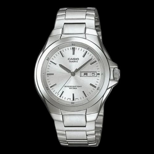 CASIO Quartz Watch Waterproof Stainless Steel Strap Mens Analog