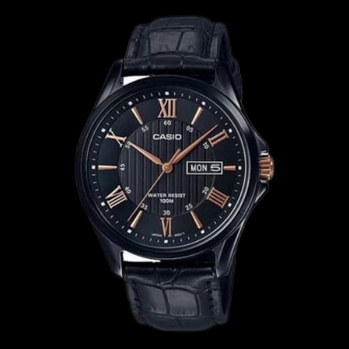CASIO Male STANDARD Japan / South Korea Fashion Black Dial Mens Black Analog