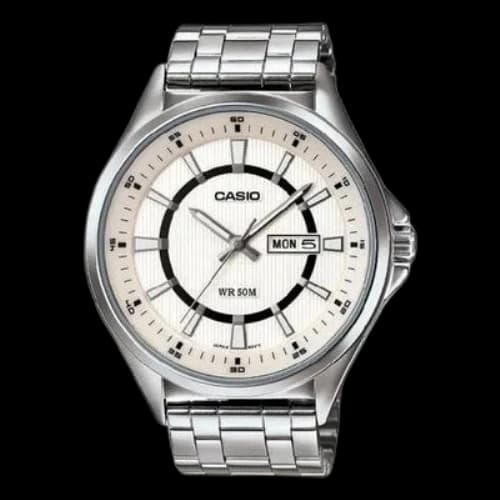 CASIO Dress Quartz Movement 50m Waterproof Stainless Steel Strap Fashion Watch Mens