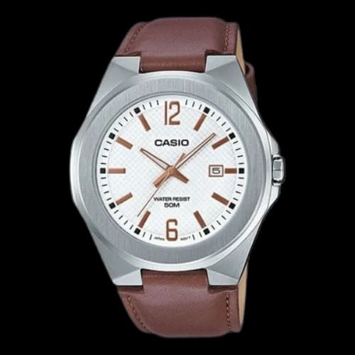 CASIO STANDARD Series waterproof MTP-E158L-7A Mens White Analog