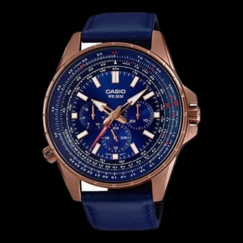 CASIO Design Watch Blue Dial Blue Analog