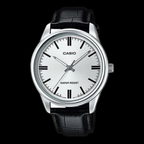 CASIO Quartz Waterproof White Dial Mens White Analog