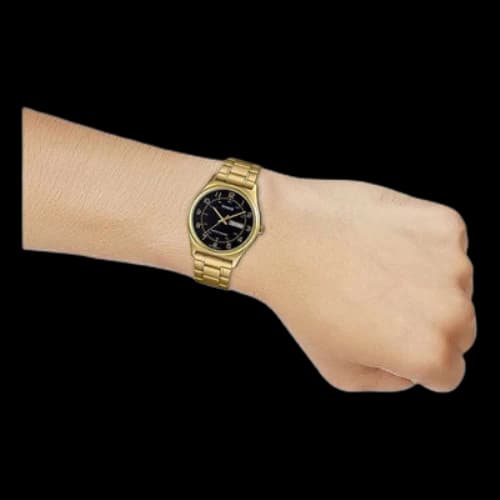 Casio Dress Analog Watch 'Gold Black'