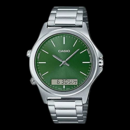 Casio Dress Classic Business Analog-Digital Watch 'Silver Green'