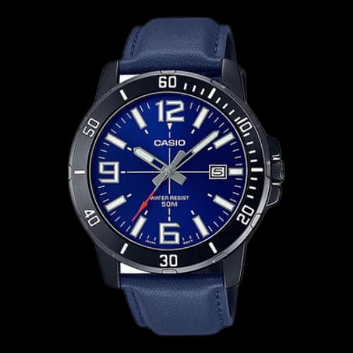 Casio Dress Classic Analog Watch 'Metallic Blue'
