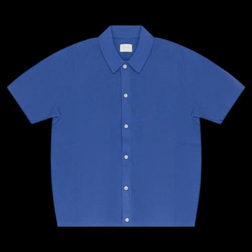 Aimé Leon Dore Full Button Polo Cardigan 'Periwinkle'