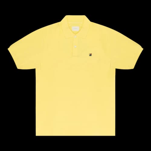 Aimé Leon Dore Crest Piqué Polo Shirt 'Yellow'
