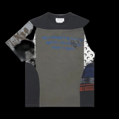 Marine Serre Regenerated Graphic T-Shirt 'Black'