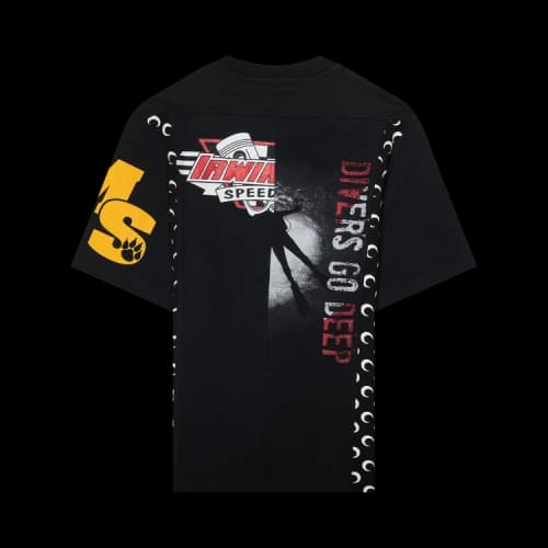 Marine Serre UPC Jersey T-Shirt 'Black'