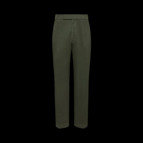 Thom Browne Utility Chino Trouser Garment Dye in Cotton Twill 'Green'