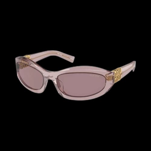 Miu Oval Sunglasses 'Brown'