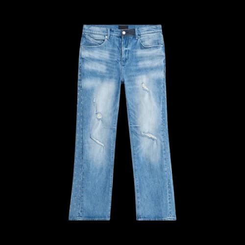 RtA Zed Cross Panel Jeans 'Blue'