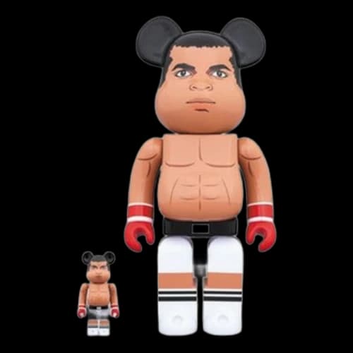 Bearbrick BE@RBRICK Muhammad ALI 100%+400% 'Red Brown White'