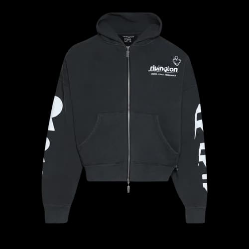 RIVINGTON roi Rebis Membership USO Zip Hoodie 'Black'