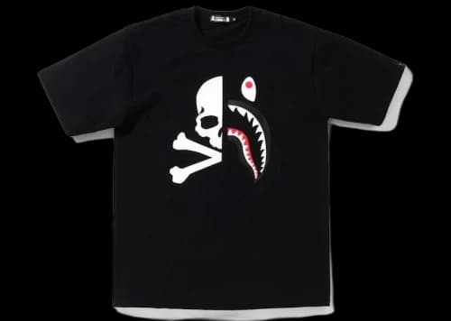 BAPE x Mastermind Half Shark MMB Tee Black