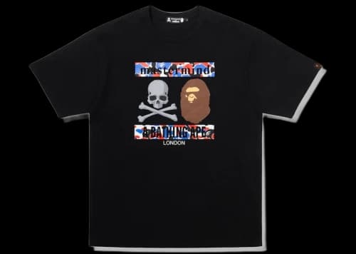 BAPE x Mastermind Bape Store London Tee Black