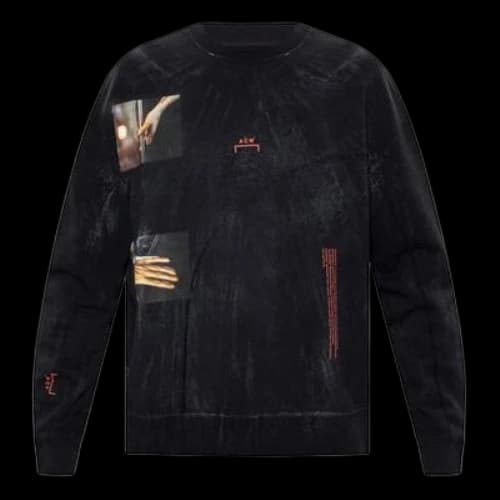 A-COLD-WALL* Distress Printing Pullover Black