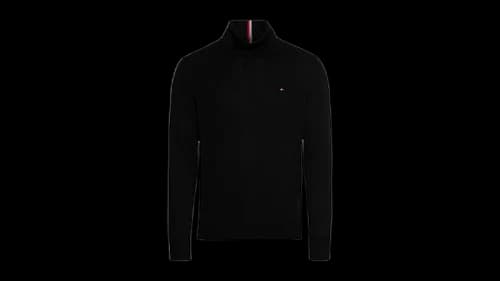 Tommy Hilfiger Cotton Cashmere Turtleneck Sweater Black