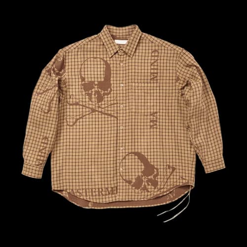 Mastermind World Plaid Flannel Shirt 'Brown'