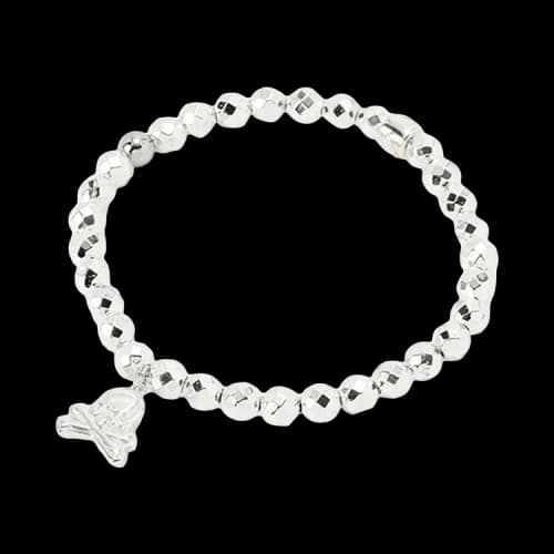 Mastermind World Plating On Hematite Bracelet 'Silver'