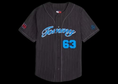 Awake x Tommy x Mercedes-AMG F1 George Baseball Jersey Black