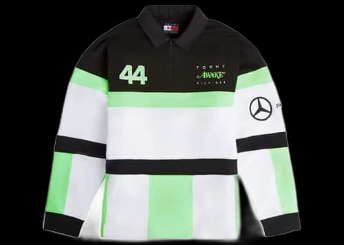 Awake x Tommy x Mercedes-AMG F1 Rugby Shirt Black/Neon