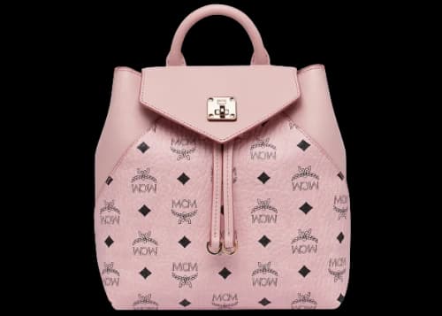 MCM Essential Backpack Visetos Soft Pink