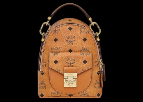 MCM Patricia Backpack Visetos Cognac