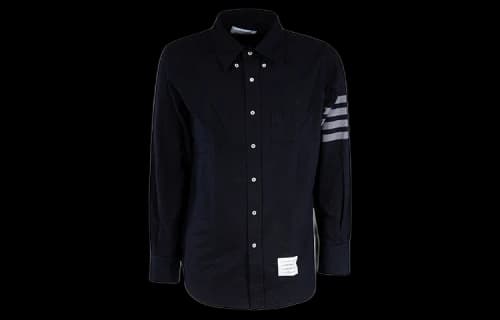 THOM BROWNE Flannel 4 Bar Straight Fit Shirt