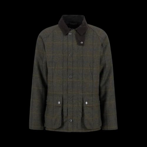 Barbour Bedale Check Wool Jacket 'Brown'