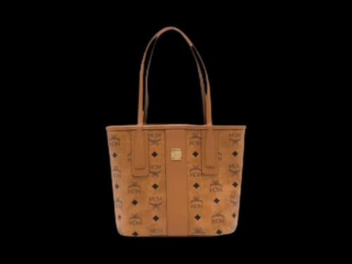 MCM Liz Vi Mini Shopper Cognac