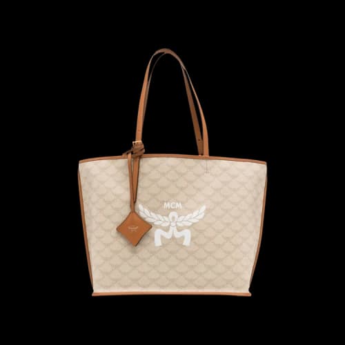 MCM Himmel Shopper Medium Bag 'Oatmeal'