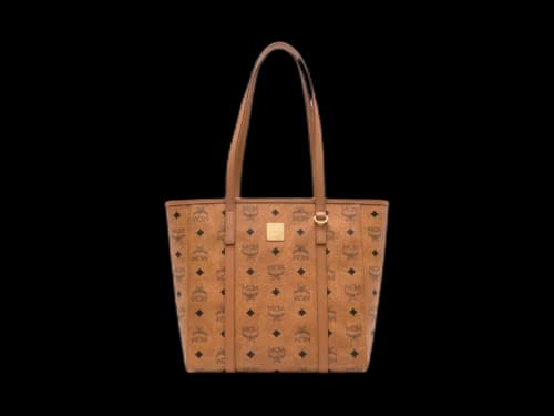 MCM Toni Vi Small Shopper Cognac