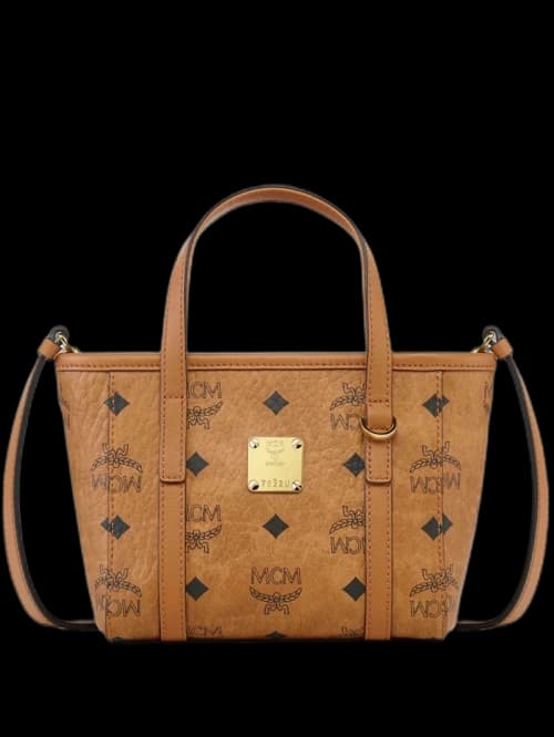 MCM Toni Vi X-Mini Shopper Cognac