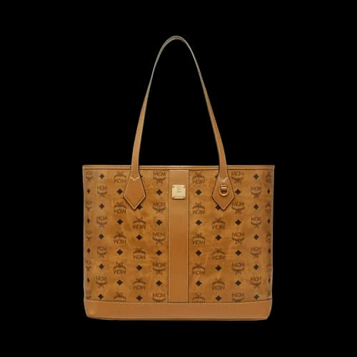 MCM Liz Vi Shopper Medium Bag 'Cognac'