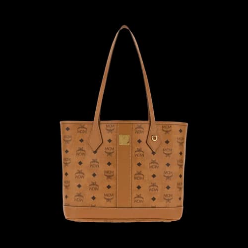 MCM Liz Vi Shopper Small Bag 'Cognac'