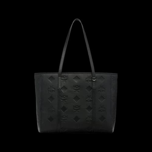 MCM Toni Leather Hybrid Medium Shopper 'Black'