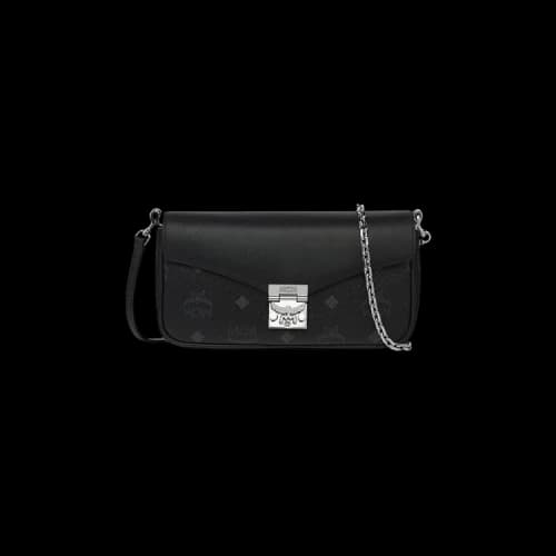 MCM Tracy VI Leather Mix Mini Crossbody Bag 'Black'