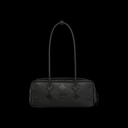 MCM Aren Leather Shoulder Small Bag 'Black'