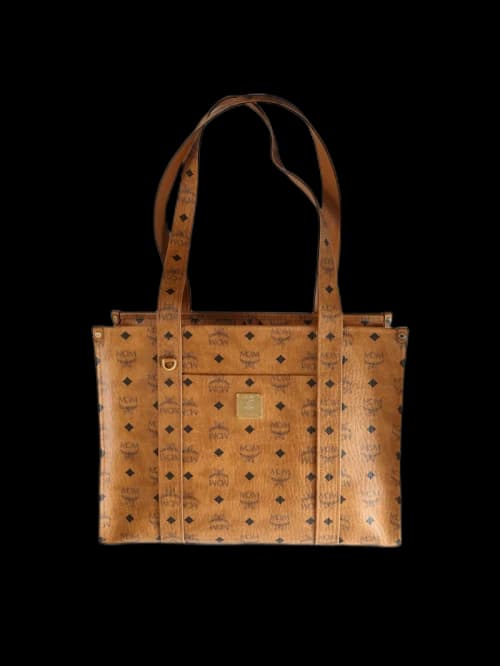 MCM Aren Vi Large Tote Bag Cognac
