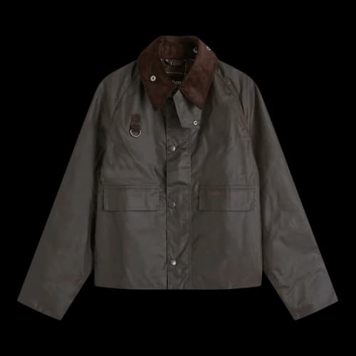 Barbour Spey Slim Waxed Jacket 'Olive'