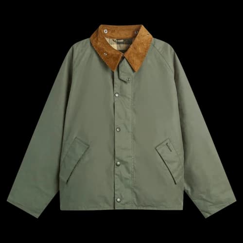 Barbour Transport Wax Jacket 'Light Moss'