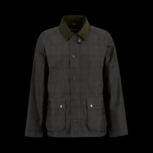 Barbour Tartan Ambleside Wax Jacket 'Archive Olive'