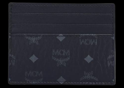 MCM Monogram Card Case Black