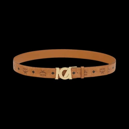 MCM M-Art Vi 24k Belt 'Cognac'