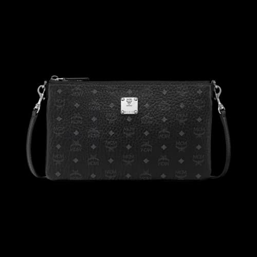 MCM Aren Vi Flat Pouch Mini Bag 'Black'